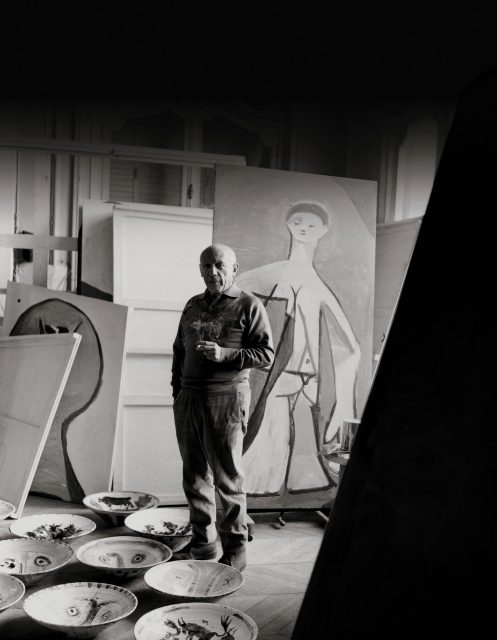 Pablo Picasso in his villa